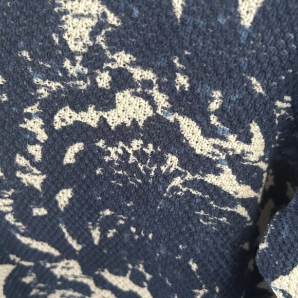 Soft Surroundings Blue & White Breathable Knit Floral Sweater - Picture 6 of 16